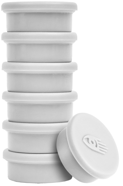 Magneet Legamaster 20mm 250gr wit 8 stuks
