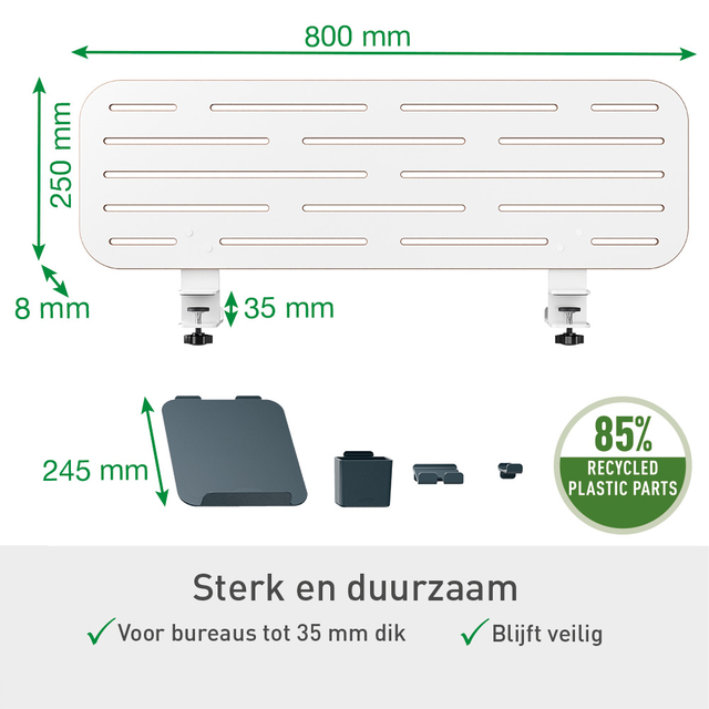 Ergo Mobiele thuiswerkplek set Leitz pakket 1