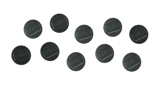 Magneet Nobo 38mm zwart 10 stuks