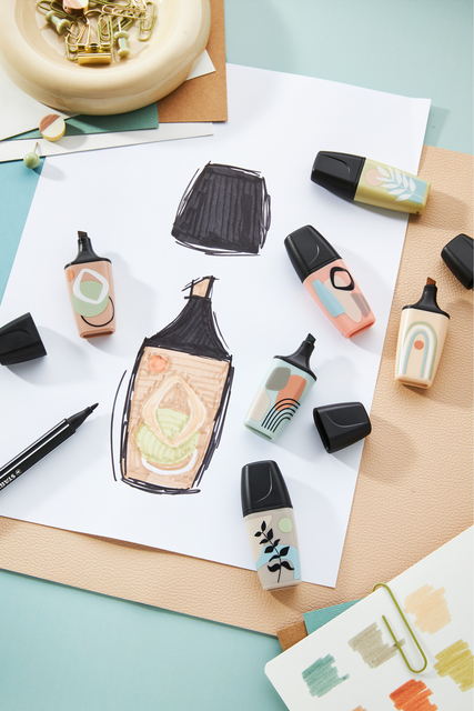 Markeerstift STABILO BOSS naturevibes assorti 6 stuks