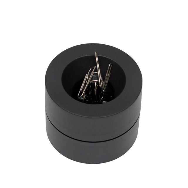 Papercliphouder MAULpro magnetisch recycled Ø73x60mm zwart