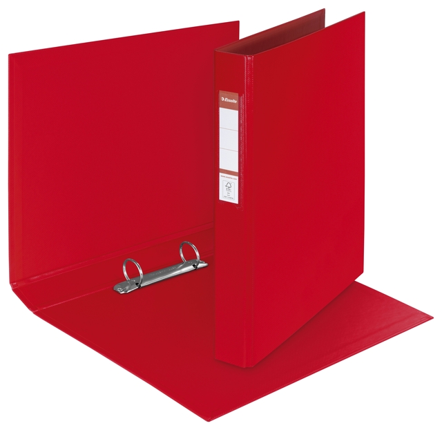 Ringband Esselte VIVIDA A4 25mm 30% gerecycled PP folie rood