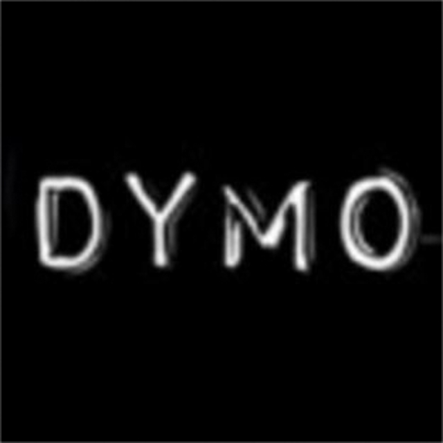 Reliëftape Dymo embossing plastic 9mm zwart op wit 3 stuks