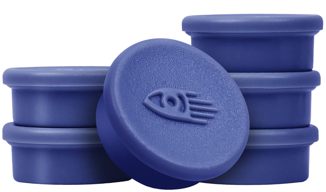 Magneet Legamaster 20mm 250gr blauw 8 stuks