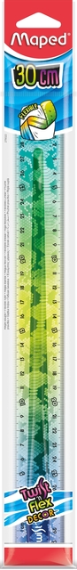 Liniaal Maped Twist 'n Flex Decor Animals 30cm assorti display à 20st