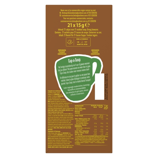 Cup-a-Soup Knorr rundvlees 21x175ml