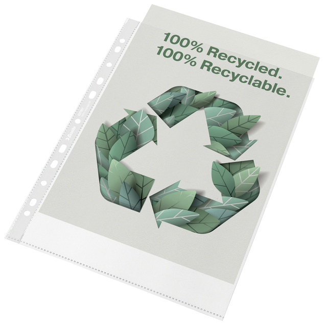 Showtas Esselte recycle PP A4 100µ 11-gaats 50 stuks