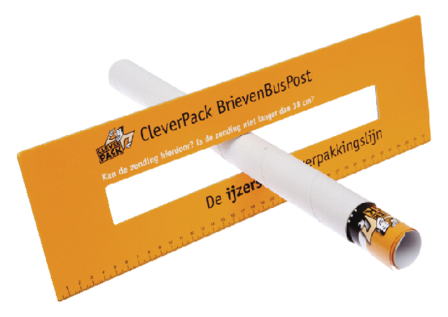 Verzendkoker CleverPack A3 330x50mm met doppen wit pak à 20 stuks