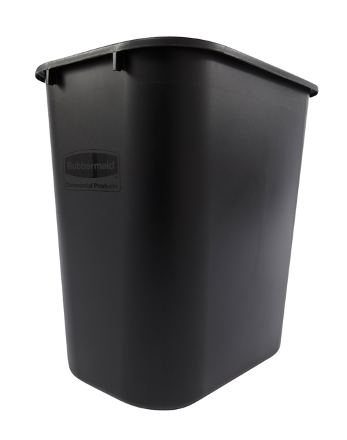 Afvalbak Rubbermaid medium 26 liter zwart
