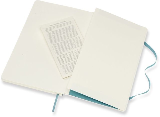 Notitieboek Moleskine large 130x210mm lijn soft cover reef blue