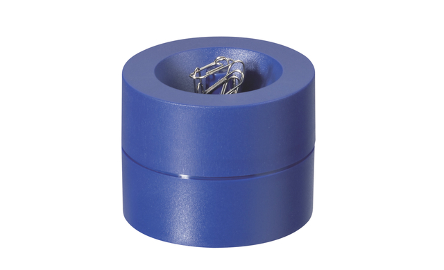 Papercliphouder MAUL Pro magnetisch Ø73x60mm blauw