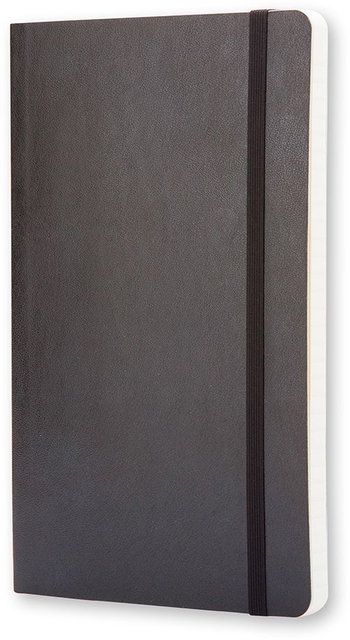 Notitieboek Moleskine large 130x210mm lijn soft cover zwart
