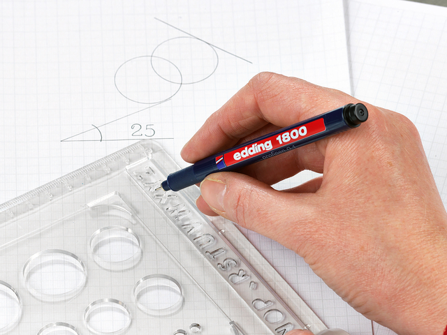 Fineliner edding 1800 0.5mm zwart