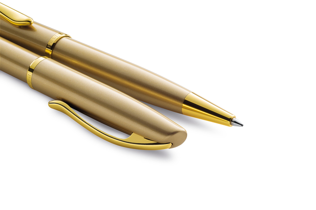 Schrijfset Pelikan Jazz Noble Elegance K36+P36 medium gold
