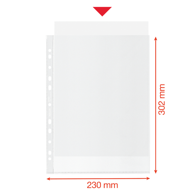 Showtas Esselte recycle PP A4 100µ 11-gaats 50 stuks