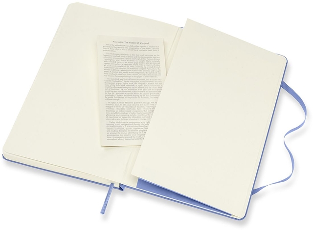 Notitieboek Moleskine large 130x210mm lijn hard cover hydrangea blue