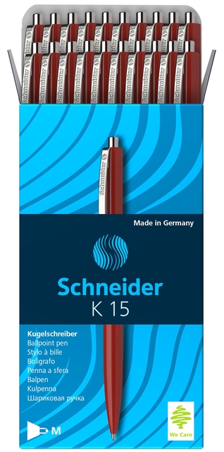 Balpen Schneider K15 medium rood