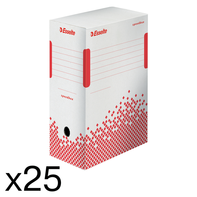 Archiefdoos Esselte Speedbox 150x250x350mm wit