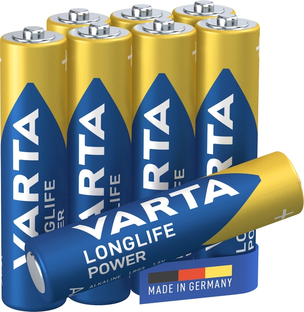 Batterij VARTA Longlife Power 8x AAA