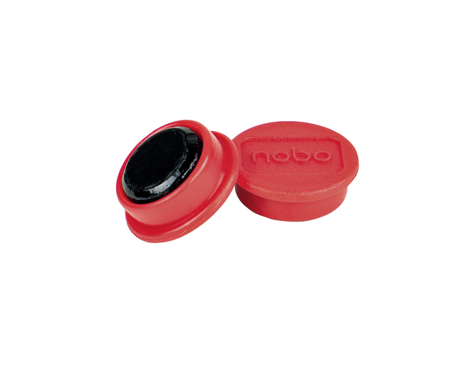 Magneet Nobo 24mm rood 10 stuks