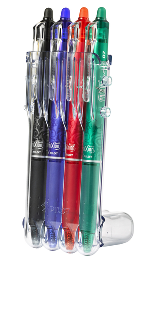 Rollerpen PILOT friXion clicker medium basis assorti Set2Go à  4 stuks