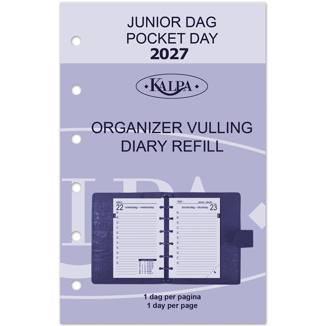 Agendavulling 2027 Kalpa Pocket 1dag/1pagina