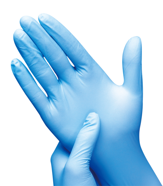 Handschoen Hynex nitril XL blauw 3.5g pak à 100 stuks