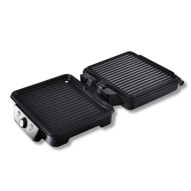 Contactgrill Inventum 1800 Watt zwart/RVS