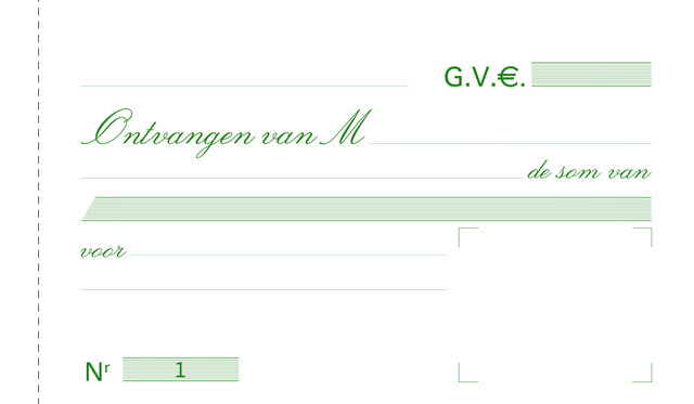 Ontvangstbewijzen Exacompta Manifold dupli 50vel Nl