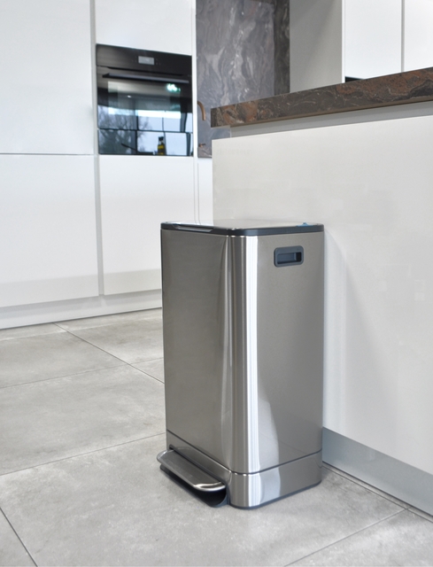 Pedaalemmer Desq 40 liter rvs zilver