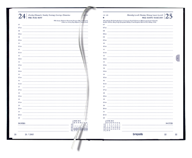 Kantooragenda 2027 Quantore kort 1dag/1pagina zwart