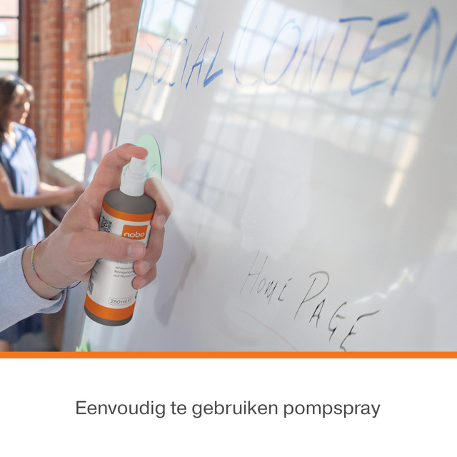Whiteboardreinigingsspray Nobo waterbasis 250ml