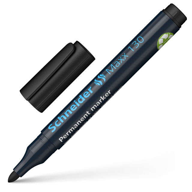Permanent marker Schneider Maxx 130 rond 1-3mm zwart