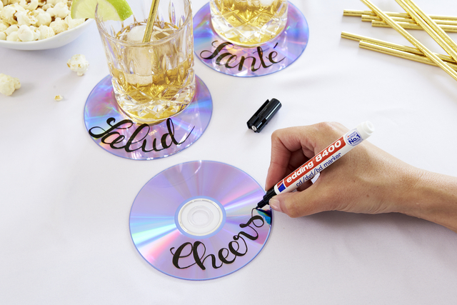 Cd marker edding 8400 rond 0.5-1.0mm assorti 4 stuks