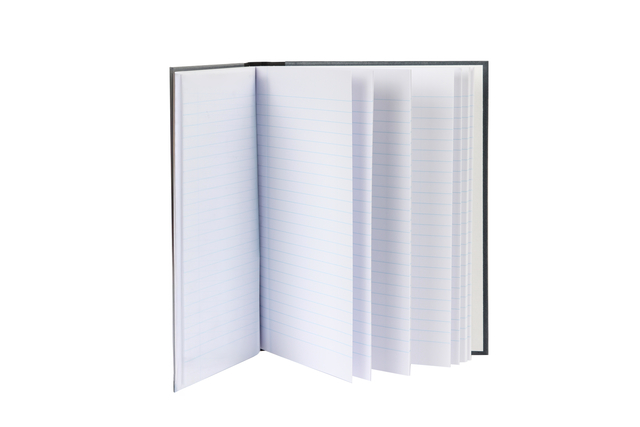 Notitieboek Djois Atlanta Excellent genaaid 210x165mm 96blz lijn grijs gewolkt