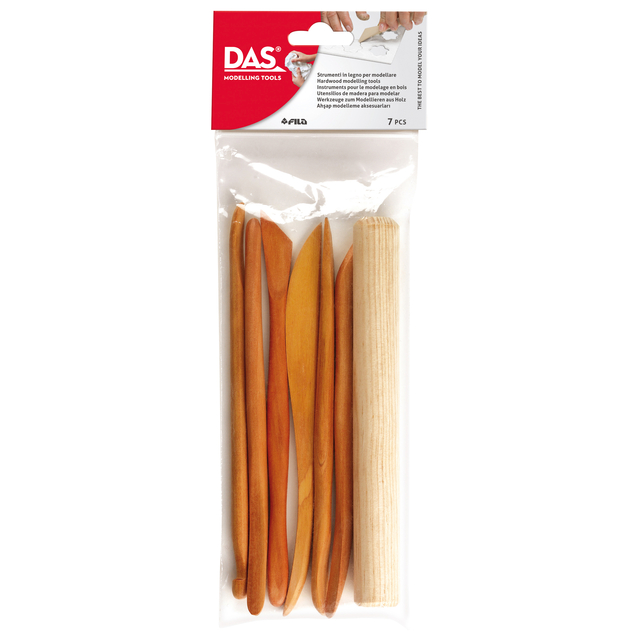 Kleigereedschap DAS 7-delig hout