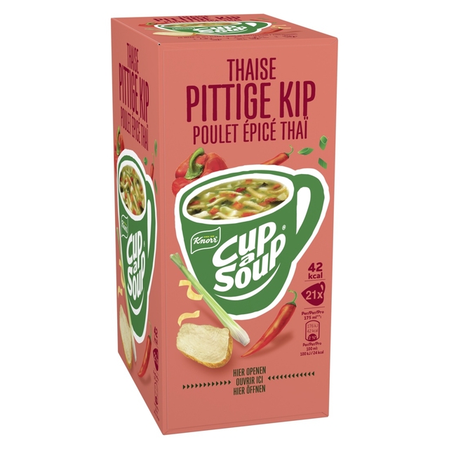 Cup-a-Soup Knorr Thaise pittige kip 21x175ml