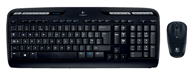 Toetsenbord- en muisset Logitech MK330 draadloos QWERTY zwart
