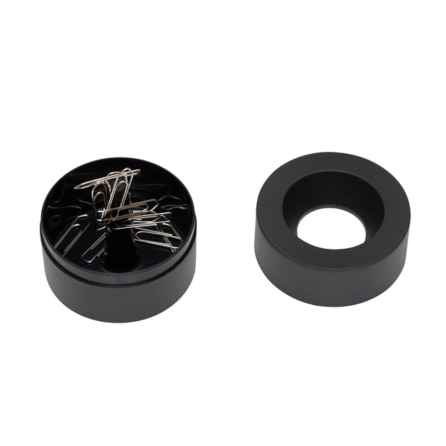 Papercliphouder MAULpro magnetisch recycled Ø73x60mm zwart