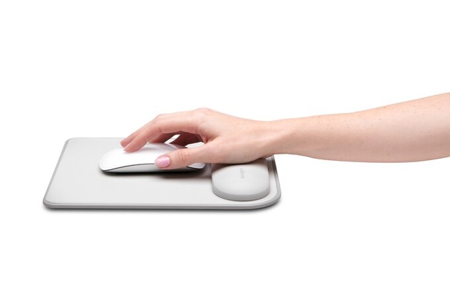 Muismat Kensington ergosoft met polssteun grijs