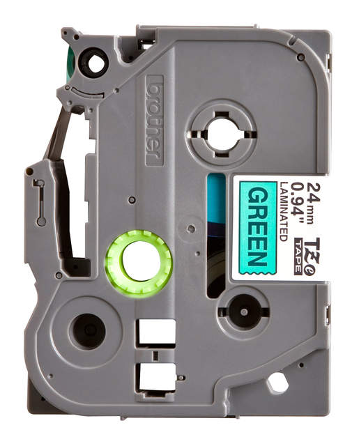 Labeltape Brother P-touch TZe-751 standaard 24mm zwart op groen