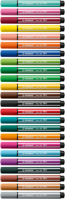 Viltstift STABILO Pen 68/95 Max middel koudgrijs