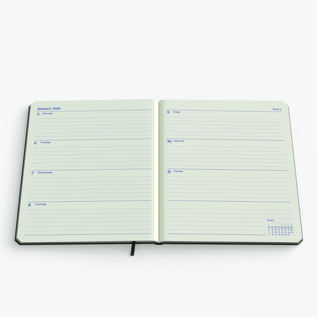 Agenda 2027 de KEMPEN Weekly Planner Large 7dagen/2pagina's assorti