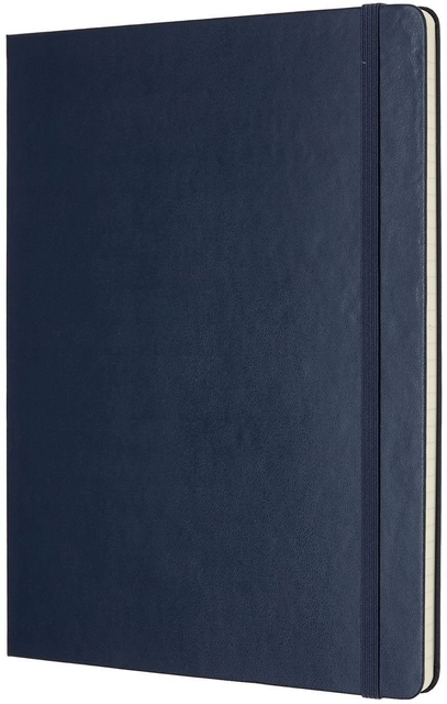 Notitieboek Moleskine XL 190x250mm lijn hard cover sapphire blue