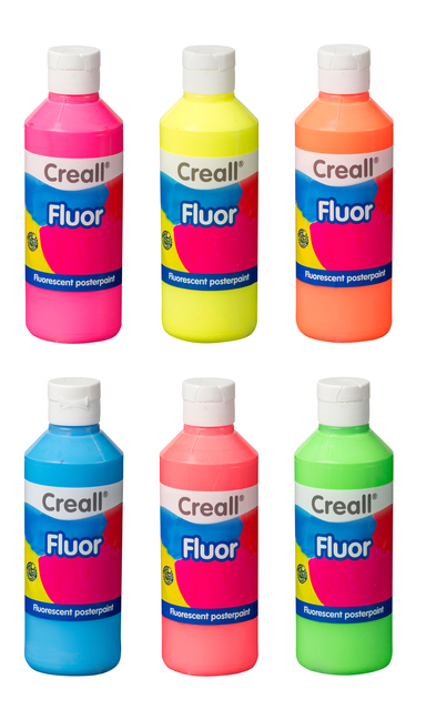 Plakkaatverf Creall fluor oranje 250ml