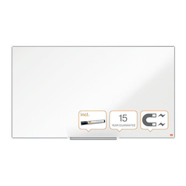 Whiteboard Nobo Impression Pro widescreen 69x122cm staal