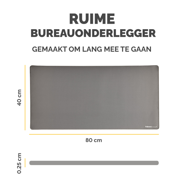 Bureau-onderlegger Fellowes Breyta grijs