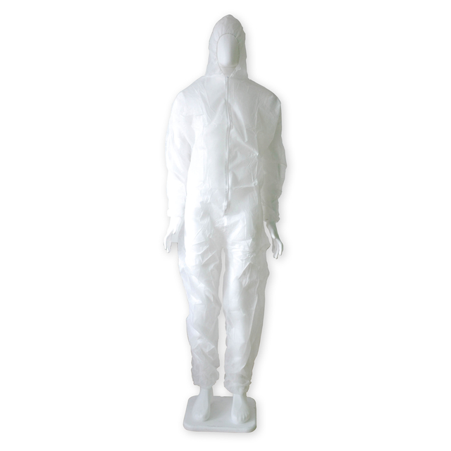 Coverall Hynex non-woven XXXL wit PP rits