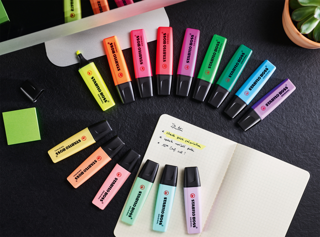 Markeerstift STABILO BOSS Original Arty 70/23 assorti deskset à 23st