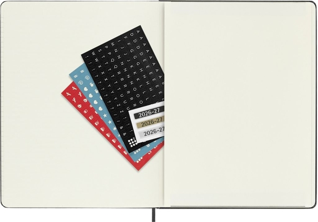 Agenda 2027 Moleskine 18M Planner Weekly 7dagen/1pagina xl hc black